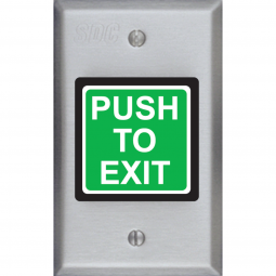 SDC, 423M Single Gang Exit Button with Fixed 30-Second Timer